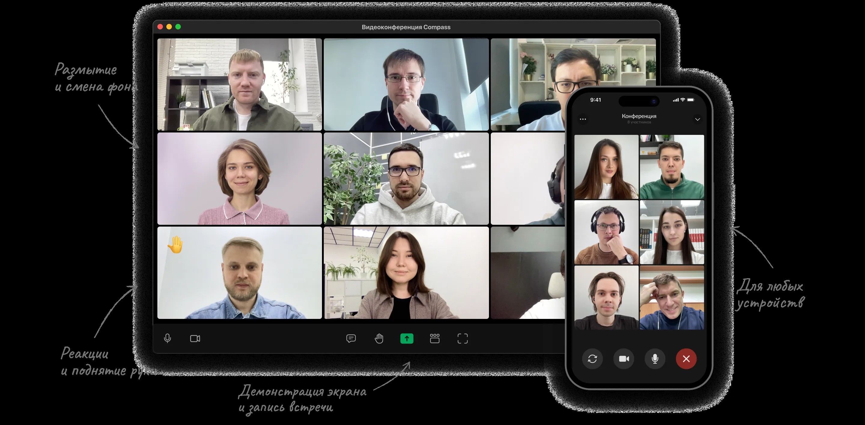 Интерфейс Compass