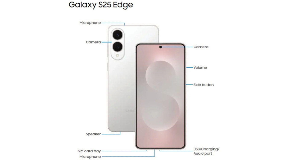 Первое официальное фото Samsung Galaxy S25 Edge