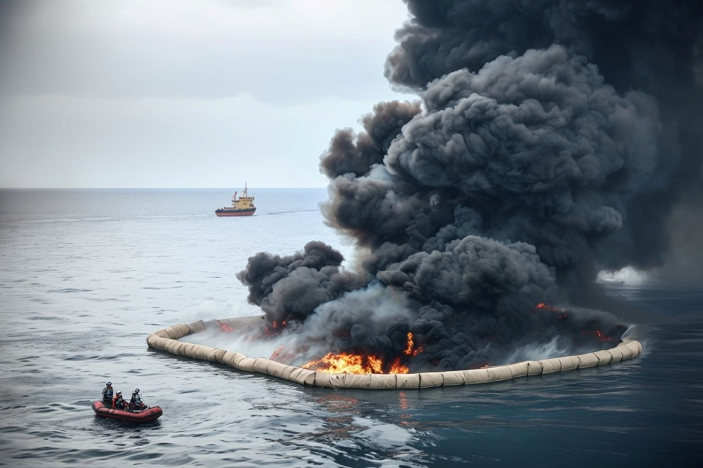 Контролируемое сжигание пятна небольшой площади