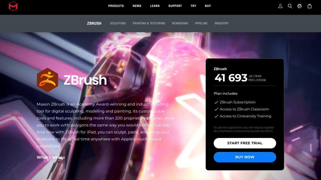 Интерфейс ZBrush