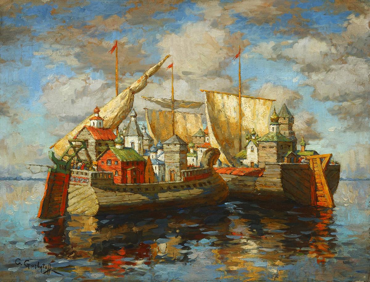Константин Горбатов, «Сказочные корабли», 1930–1940-е. Собрание Алексея Жилина, Москва 