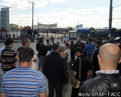 Работники Черкизовского рынка пытались перекрыть Щелковское шоссе