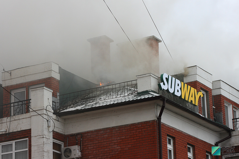 Пожар в офисном центре на Островского