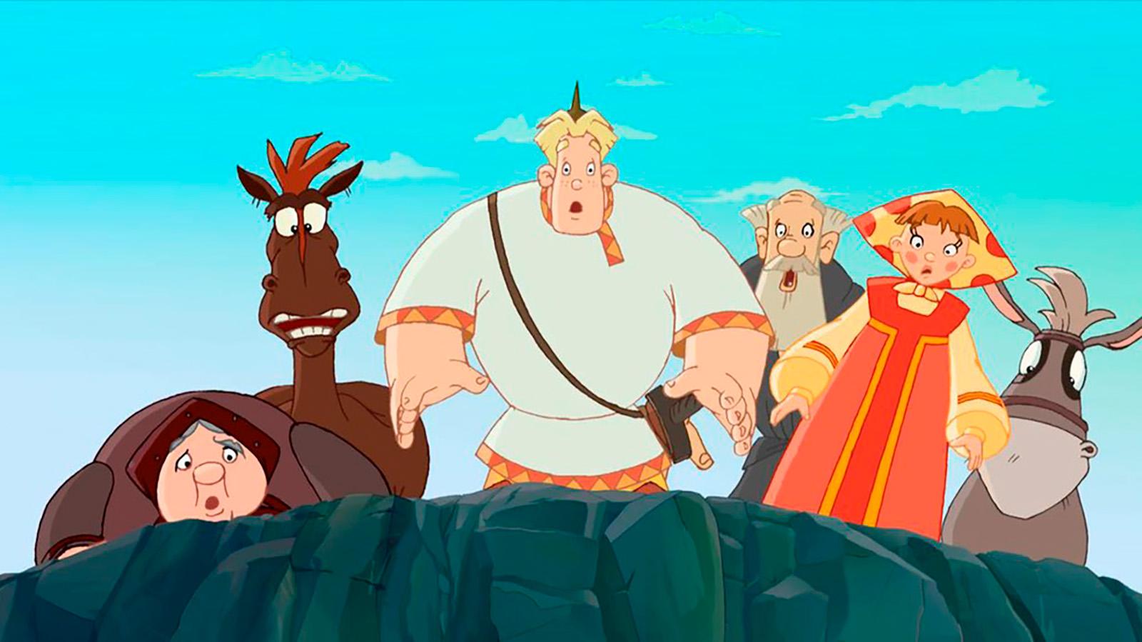 Кадр из анимационного фильма «Алеша Попович и Тугарин Змей»