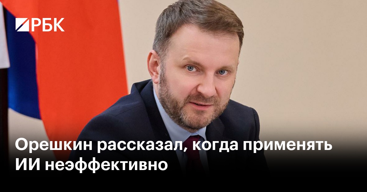 Орешкин рассказал, когда применять ИИ неэффективно