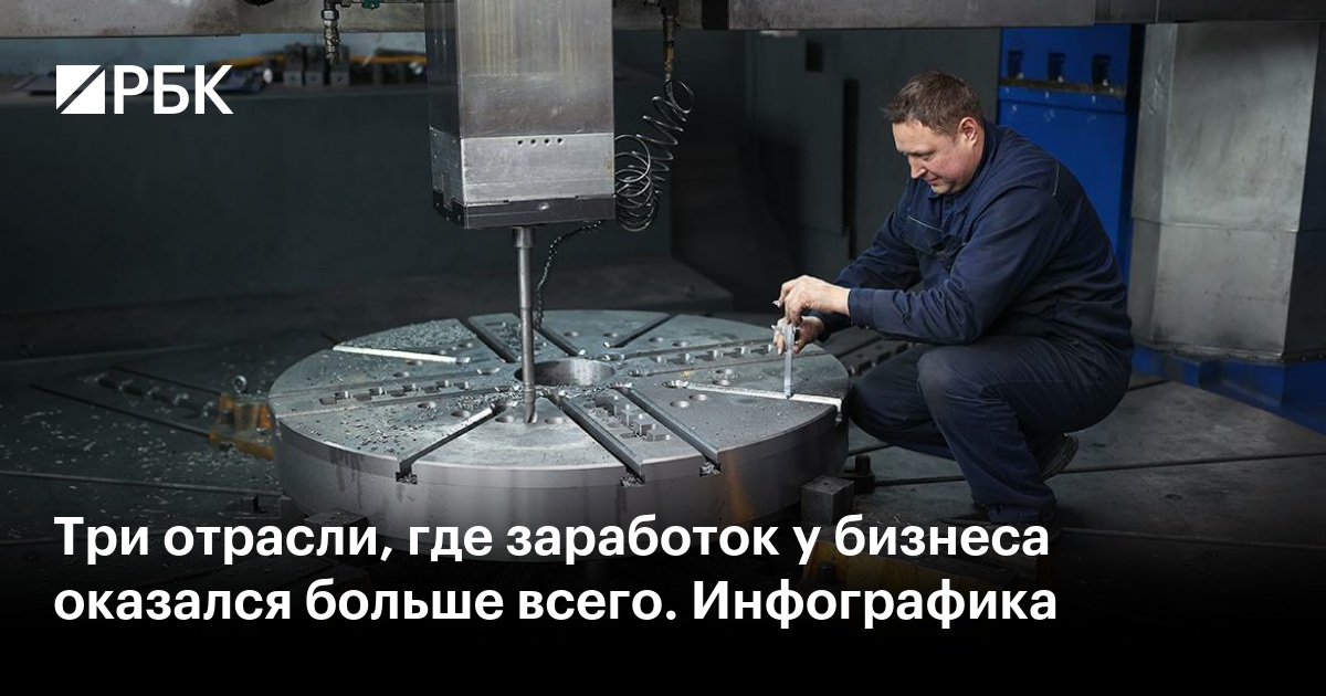 Три отрасли, где заработок у бизнеса оказался больше всего. Инфографика