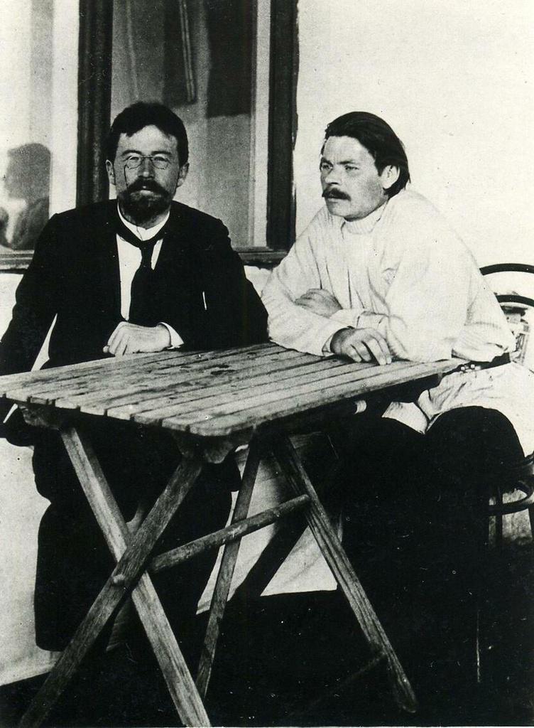 Антон Чехов и Максим Горький, Ялта, 1900
