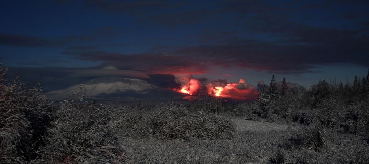 Извержение вулкана "Плоский Толбачик"