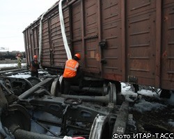 В Красноярском крае с рельсов сошли 13 вагонов и цистерн