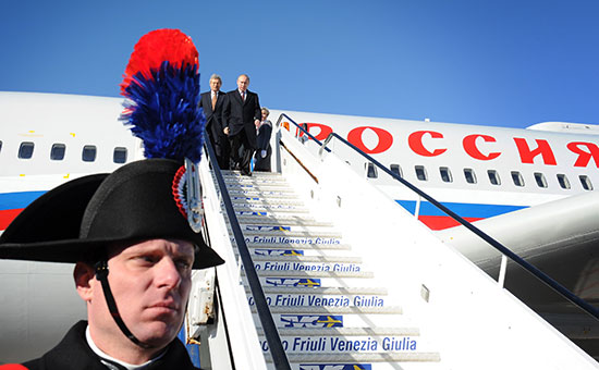 Президент России Владимир Путин во время визита в Италию в 2013 г.