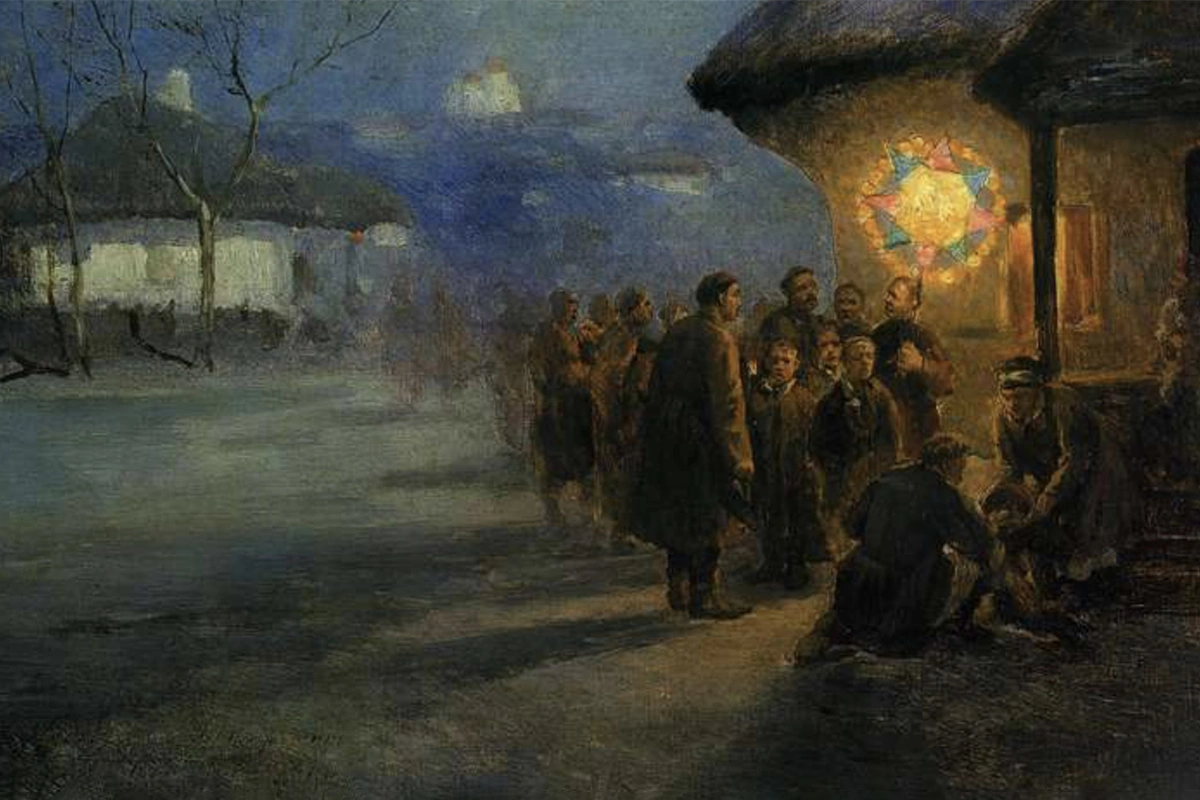 Картина Сергея Васильковского «Рождественские Святки» (1900)