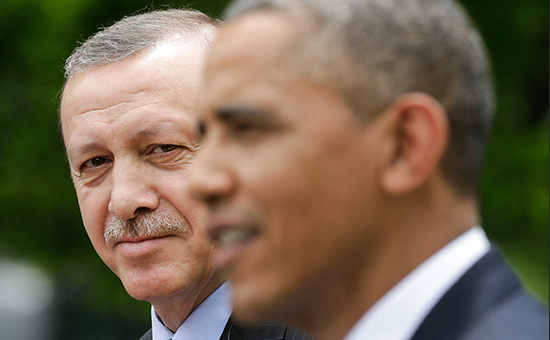 Президент Турции Реджеп Тайип Эрдоган (слева) и&nbsp;президент США Барак Обама, май 2013 года


