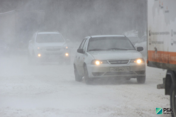 В Татарстане из-за метели ограничили движение по федеральным трассам