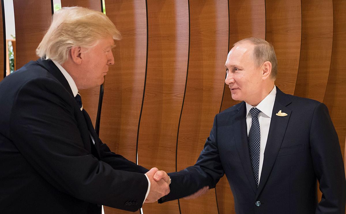 <p>Дональд Трамп и Владимир Путин</p>