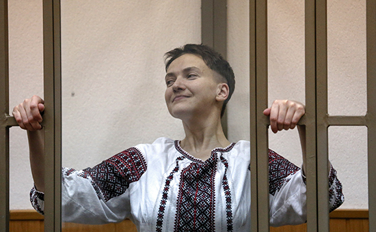 Украинская военнослужащая Надежда Савченко, 1 февраля 2016 года



