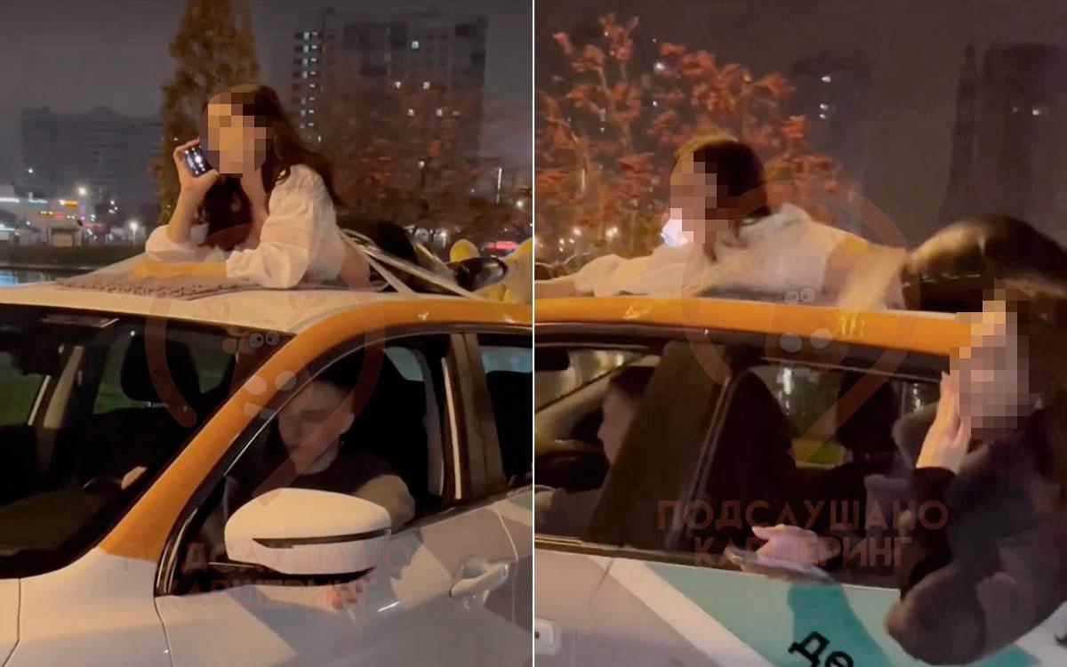В ГИБДД установили личность водителя, который провез на крыше арендованного автомобиля Nissan Qashqai девушку по Москве. Его оштрафуют за мелкое хулиганство