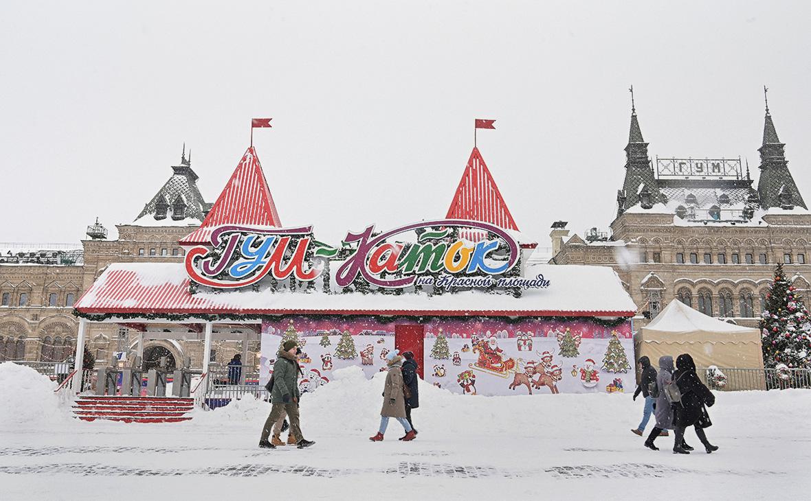 Каток на Красной площади не будет работать в Рождество из-за морозов