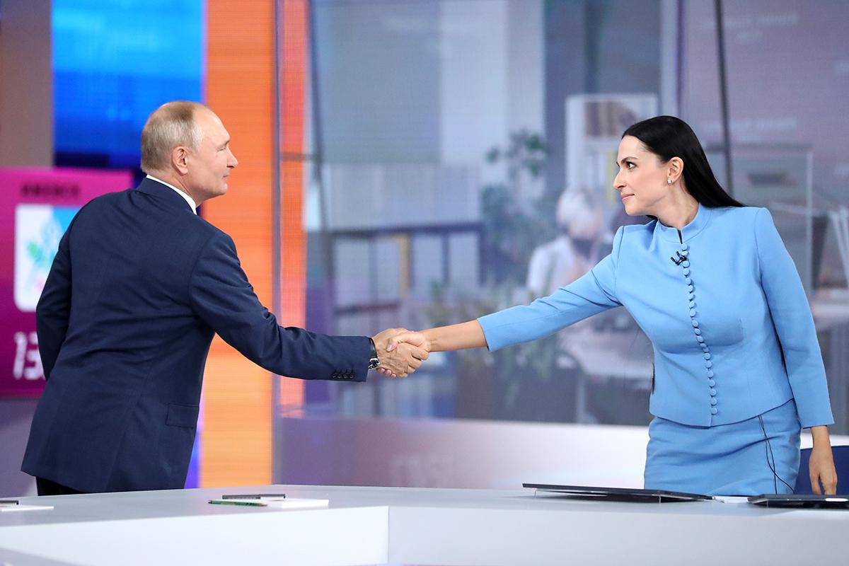 Наиля Аскер-заде и Владимир Путин