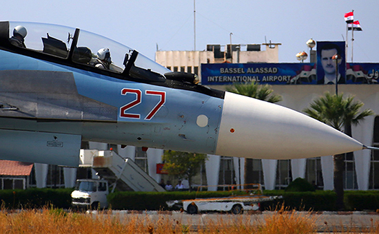Российская авиационная группа, размещенная на аэродроме Хмеймим в Сирии