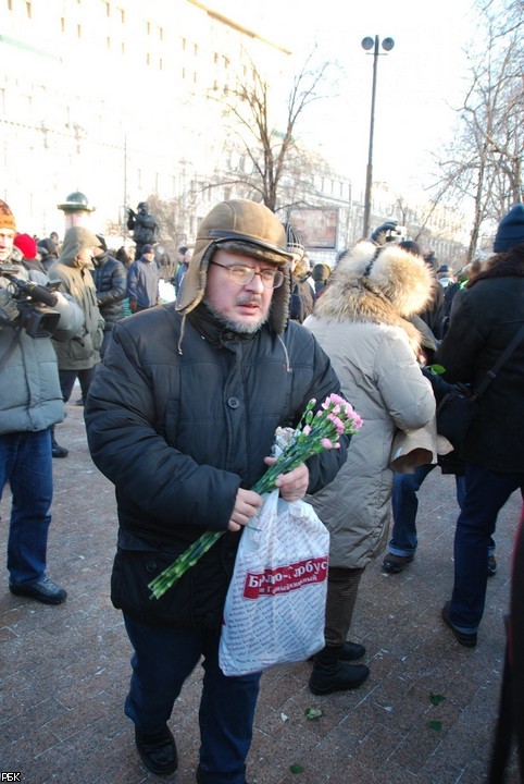 Несанкционированная акция оппозиции на Лубянской площади в Москве