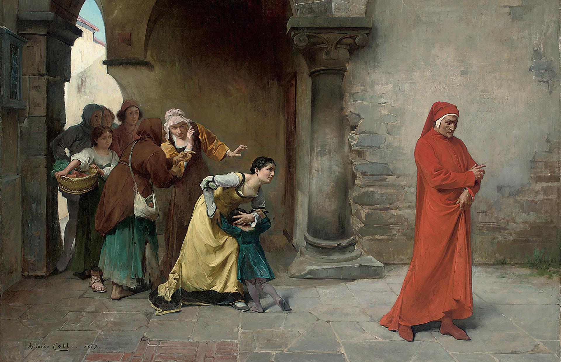 Антонио Котти. &laquo;Данте в Вероне&raquo;, 1879