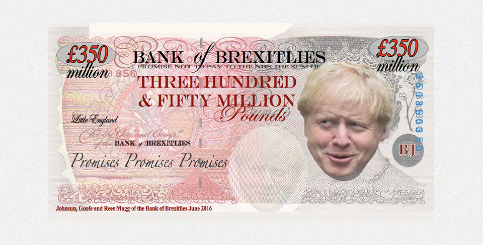 Пародийная банкнота с Борисом Джонсоном