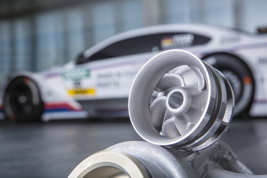 Напечатанная на 3D-принтере крыльчатка помпы для автомобиля BMW гоночной серии