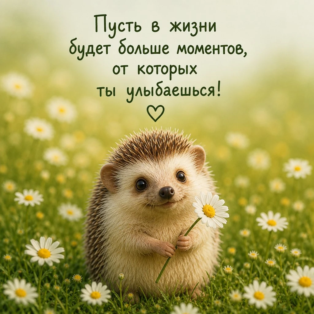 Милая открытка для поднятия настроения