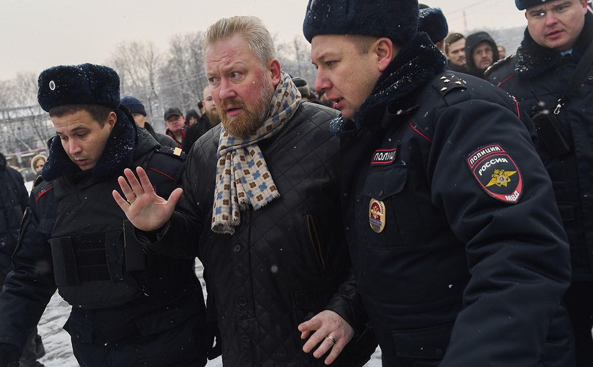 Юрий Горский во время задержания.&nbsp;3 декабря 2016 года


