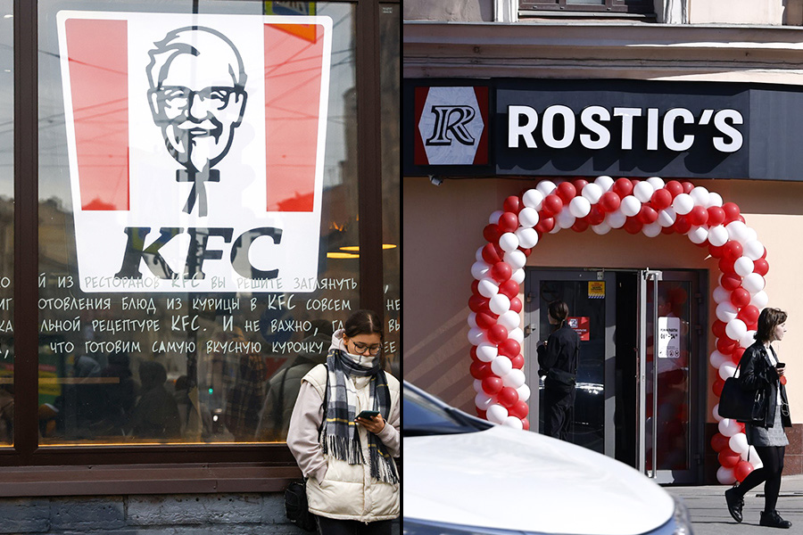 25 апреля 2023 года в Москве открылся первый ресторан Rostic's на месте бывшего KFC. В конце октября 2022 года американская Yum! Brands начала процесс передачи прав на принадлежавшие ей в России 66 собственных ресторанов KFC, прав на мастер-франшизу бренда в России и операционную систему одному из своих местных франчайзи&nbsp;&mdash; ижевскому &laquo;Смарт Сервис&raquo;. Последний планирует открыть в течение пяти лет около 1 тыс. ресторанов под вывеской Rostic's, рассказал в интервью РБК совладелец компании Константин Котов. А до конца лета 2023 года под этот бренд должно перейти около 100 ресторанов бывшей сети KFC. Первый &laquo;Ростик&rsquo;с&raquo; появился в России еще в 1993 году. В 2005 году владелец сети &laquo;Ростик Групп&raquo; и Yum! Brands договорились о развитии объединенного бренда &laquo;Ростик&rsquo;с&nbsp;&mdash; KFC&raquo;. В 2011 году сеть была продана корпорации Yum! Brands, а рестораны до конца 2012 года переименованы в KFC