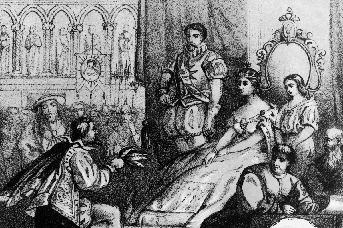 Королева Екатерина Медичи, 1555 год