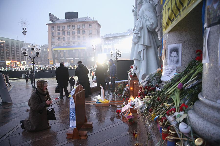 Церемония в память о жертвах восстания на Майдане,&nbsp;2015 год