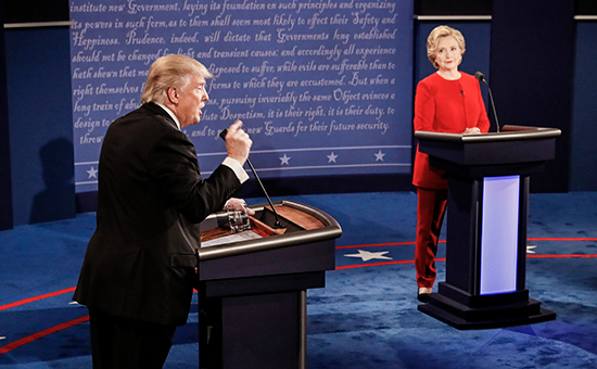 Дебаты кандидатов в президенты США Дональда Трампа и Хиллари Клинтон



