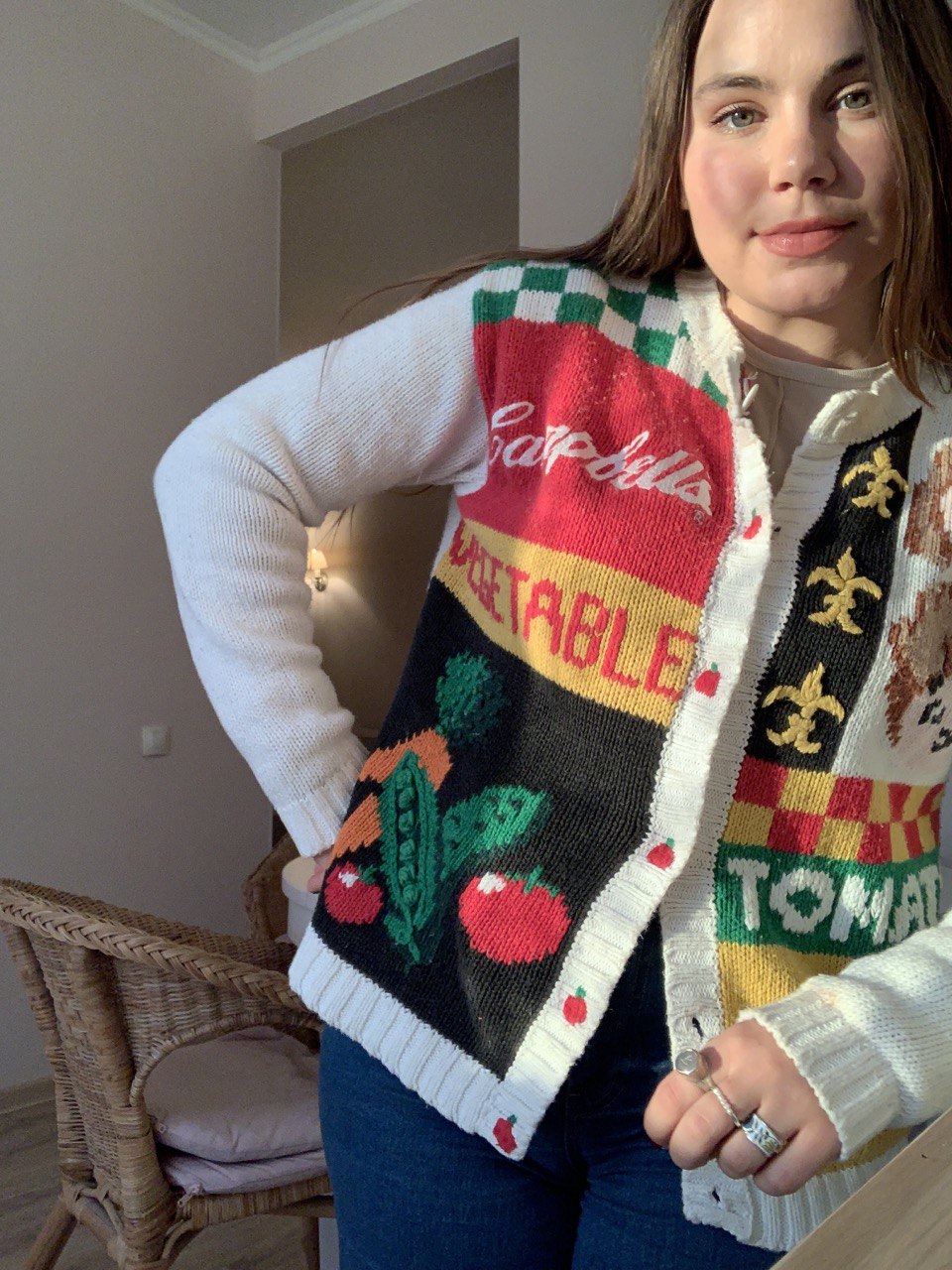 Винтажный коллекционный свитер 1990-х годов
