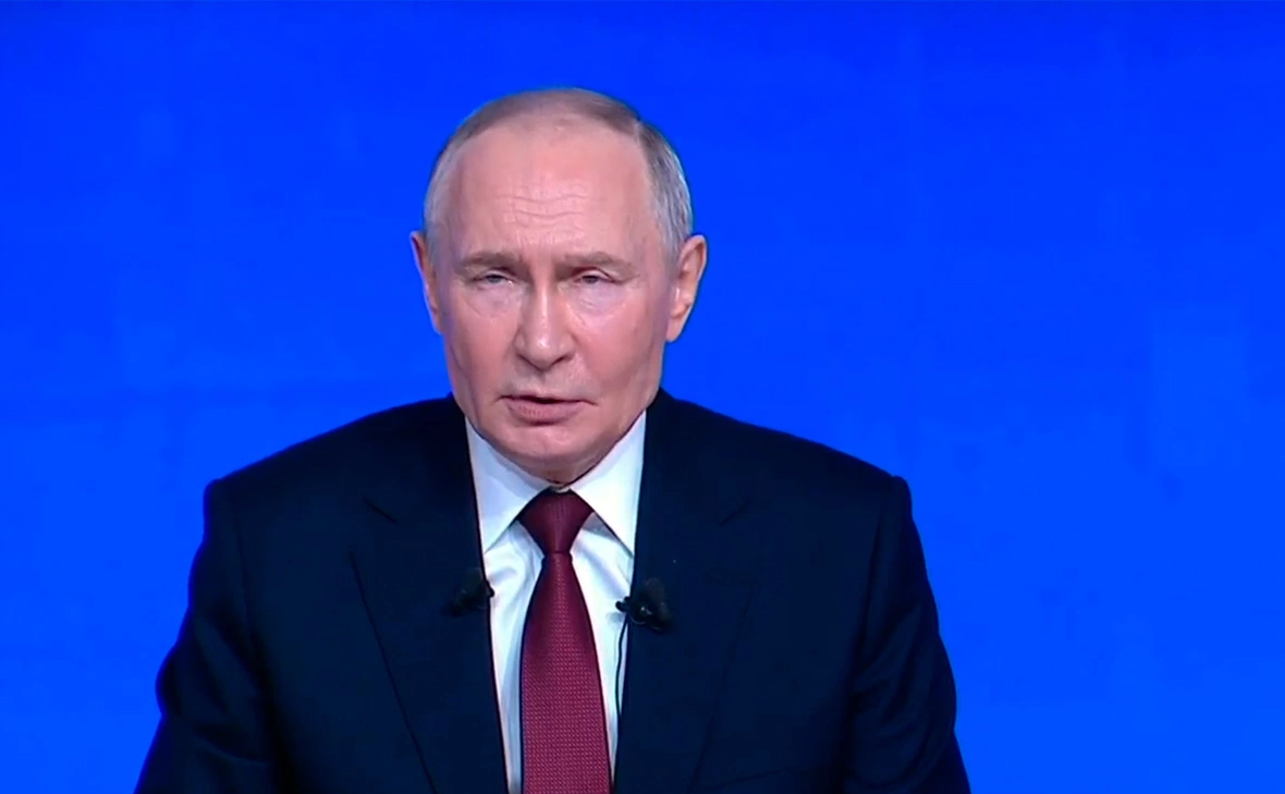Трансляция прямой линии президента России Владимира Путина