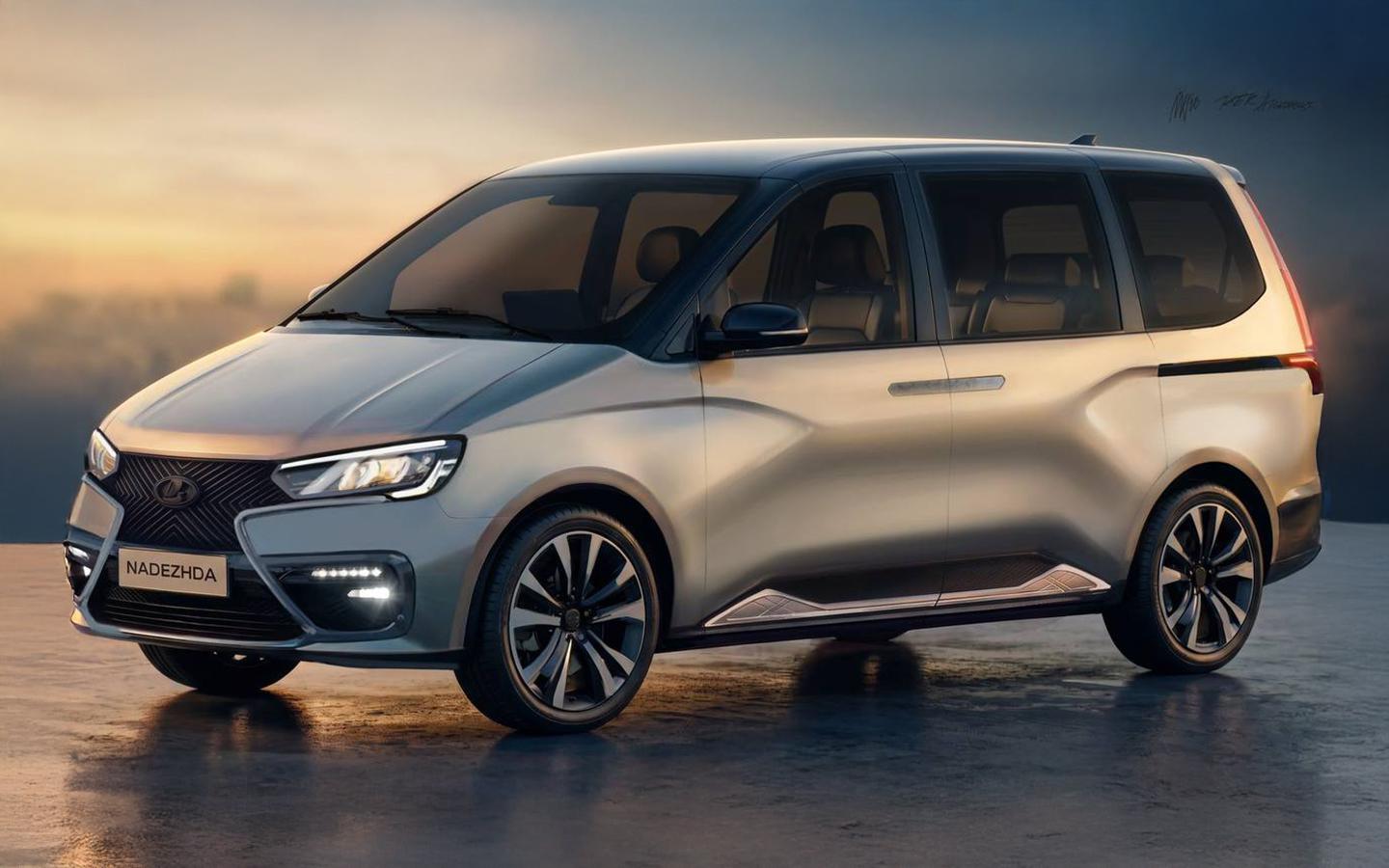 Каким мог бы стать новый минивэн Lada. Скетчи «Надежда-2027»