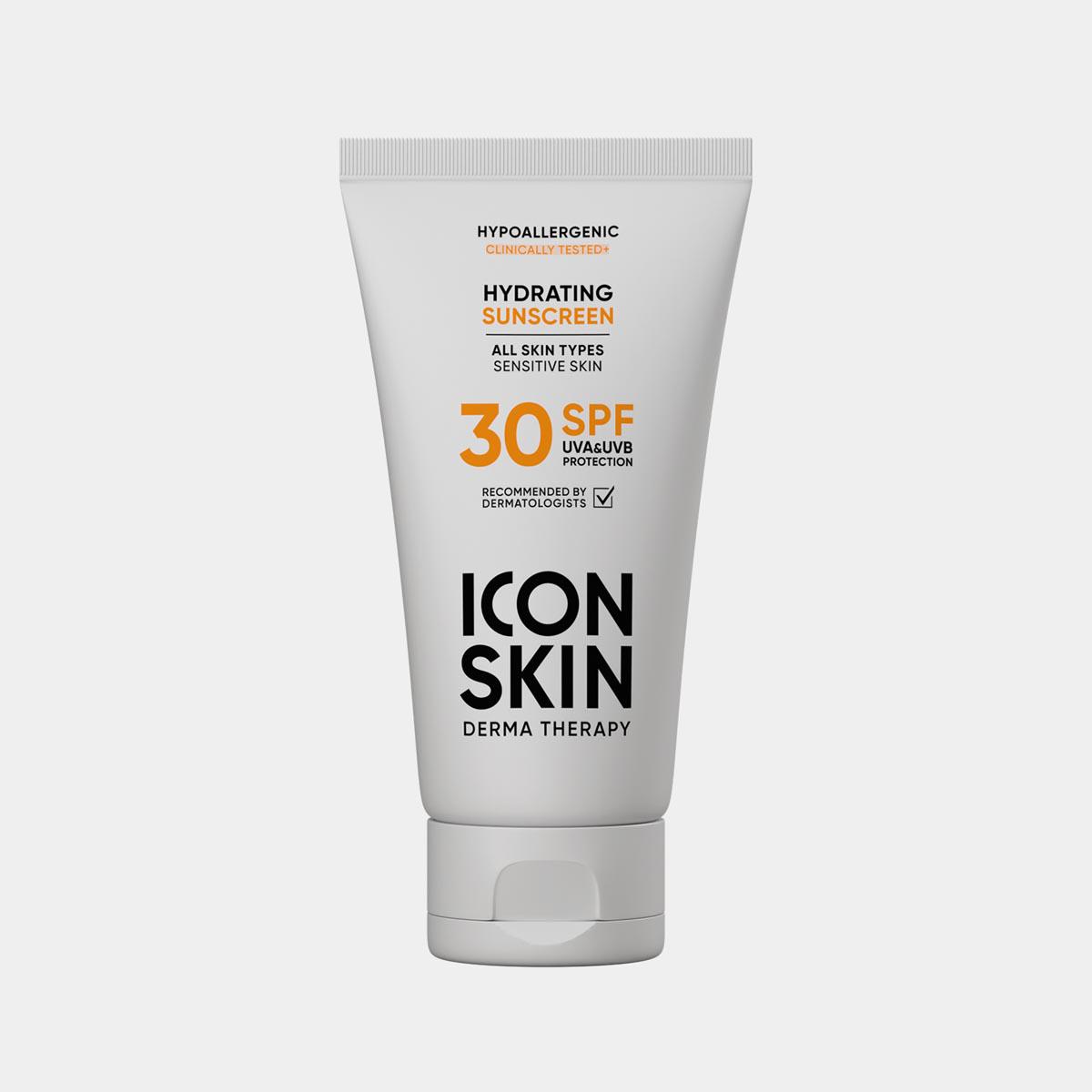 Увлажняющий солнцезащитный крем для тела Hydrating Sunscreen SPF 30, Icon Skin, 1100 руб. («Лэтуаль»)