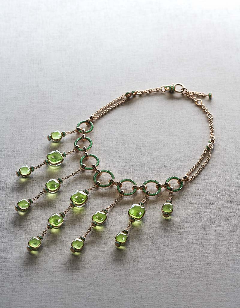 Колье Nudo Cascade Peridot&nbsp;