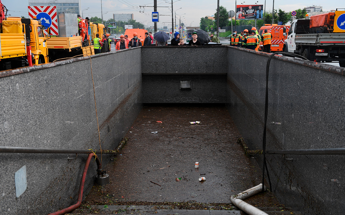 ЦОДД отчитался об устранении крупных подтоплений на дорогах Москвы