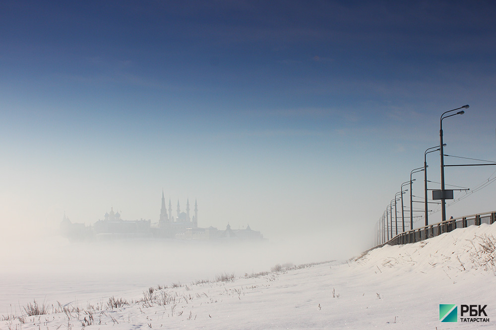 Утренний туман в Казани