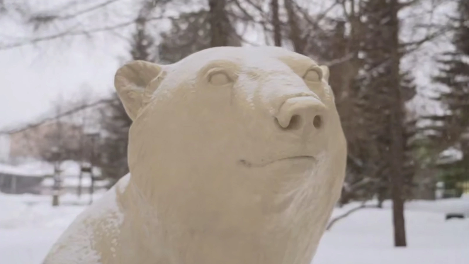 Памятник белому медведю Диксону