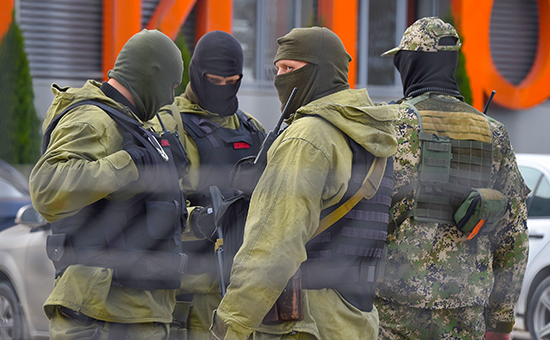 Сотрудники ФСБ России в&nbsp;Крыму, ноябрь 2015 года
