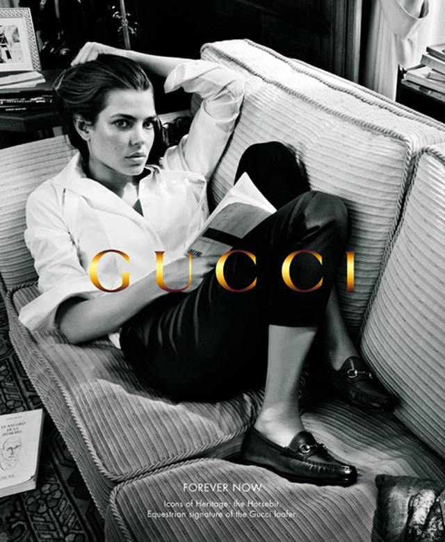 Шарлотта Казираги в рекламной кампании Gucci, осень-зима 2012/13