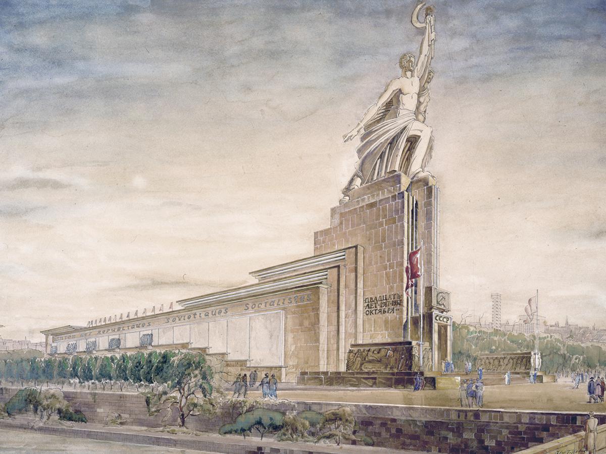 Проект павильона СССР на Международной выставке&nbsp;в Париже. 1936 год
&nbsp;