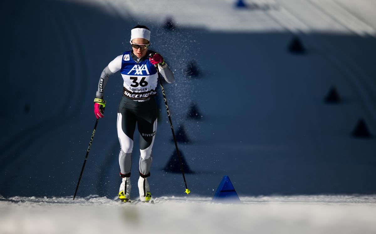 Непряева упала во время скиатлона на Олимпиаде