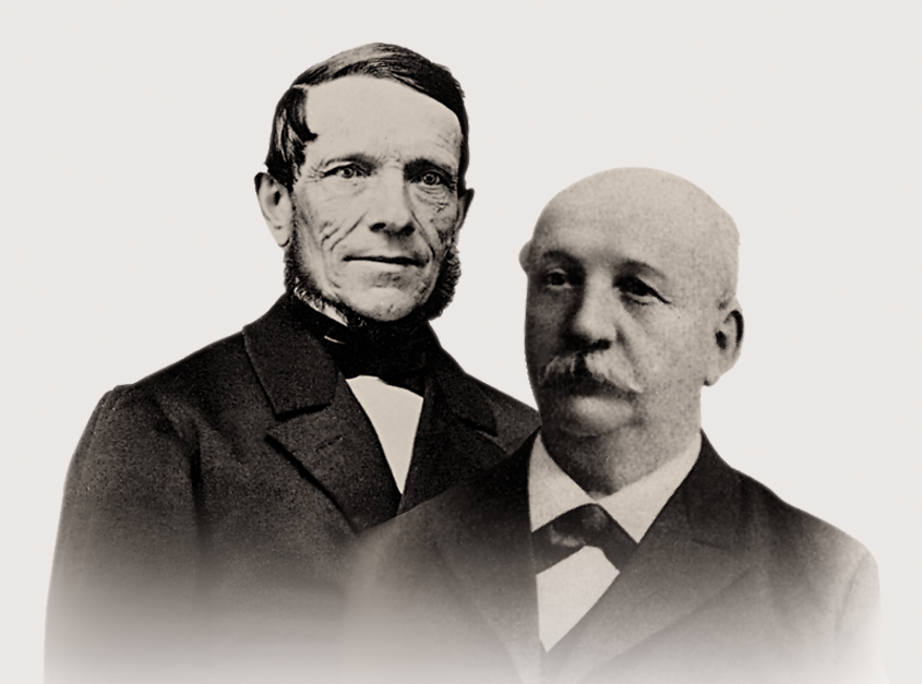 Основатели компании Шарль-Фелисьен и его сын Шарль-Эмиль Тиссо