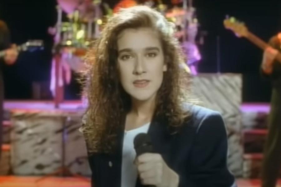 Селин Дион в клипе на песню Where does my heart beat now, 1990 год