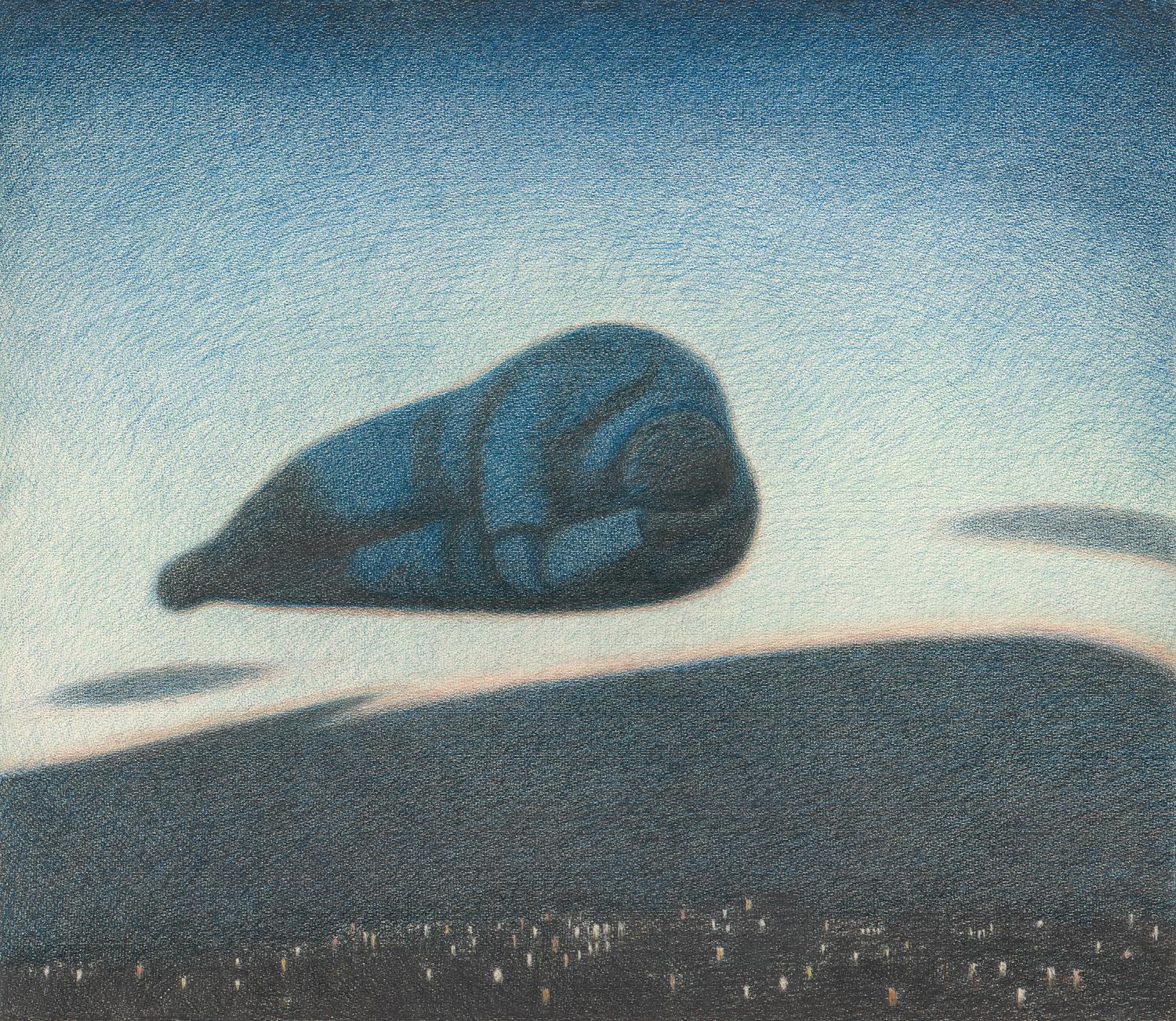 Гариф Басыров. «Объект». Из серии «Обитаемые пейзажи». 1990. Собрание семьи художника