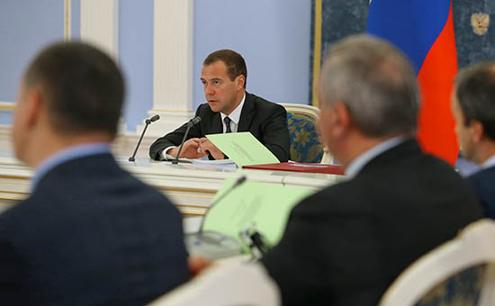 Председатель правительства РФ Дмитрий Медведев проводит в&nbsp;подмосковной резиденции &laquo;Горки&raquo; заседание правительственной комиссии по&nbsp;бюджетным проектировкам