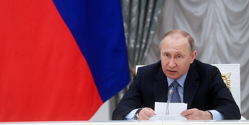 Президент РФ Владимир Путин в Кремле на заседании Совета при Президенте по стратегическому развитию и приоритетным проектам